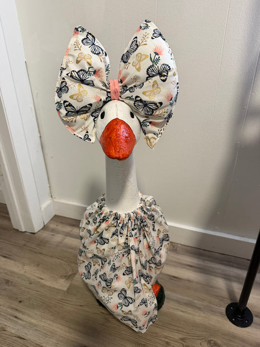 Butterfly print outfit with Big Butterfly bow.