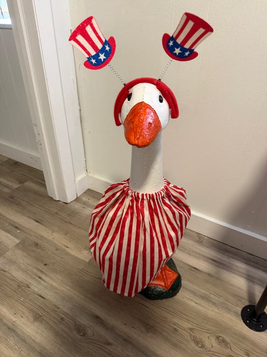 Stripped Fourth of July with Americana headband.